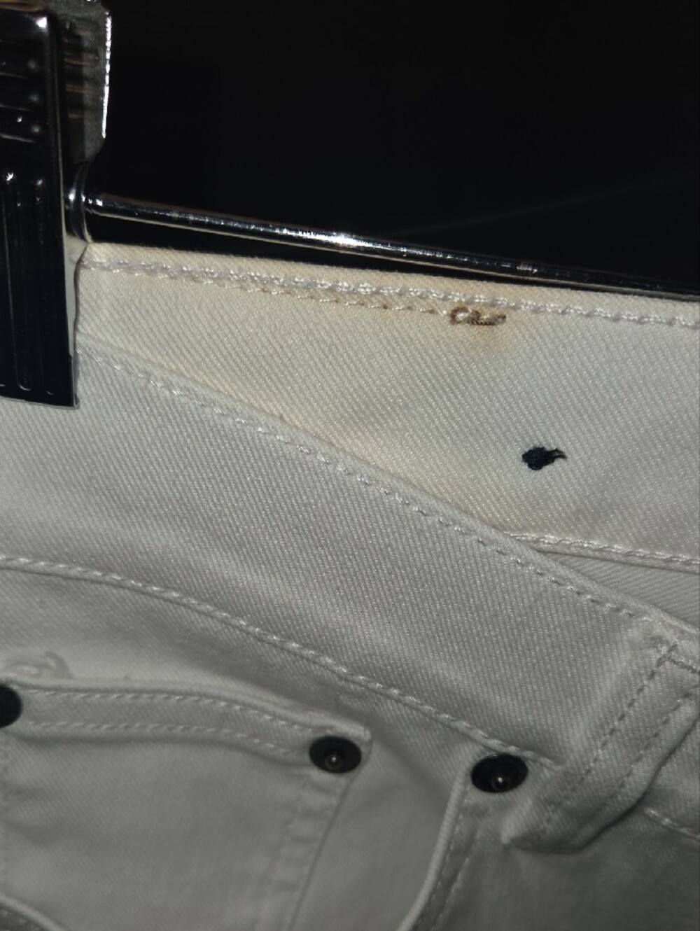 Lauren Ralph Lauren Off-White Straight Leg Jeans - Picture 5 of 8